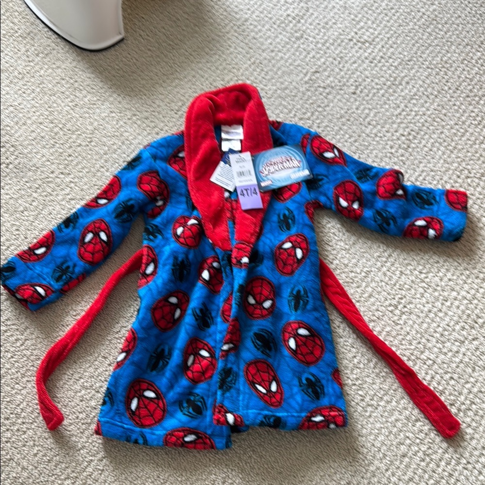 Marvel Spider-Man Red and Blue Kids' Robe 4T